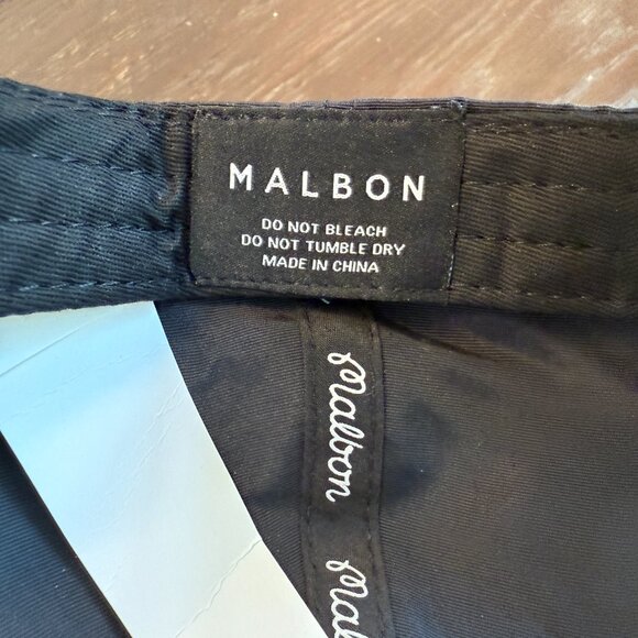 Malbon Golf Hat Boys One Size Black Snapback Adjustable Celebrity Golf Classic - Picture 6 of 7